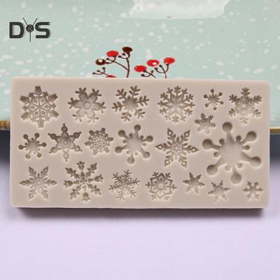 Christmas Snowflake Shape Cake Mold Party DIY Fondant Candy Baking Tool