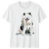 Watercolor Fluffy Samoyed Dog TShirt Samoyed Dogs Gift For Him And Her