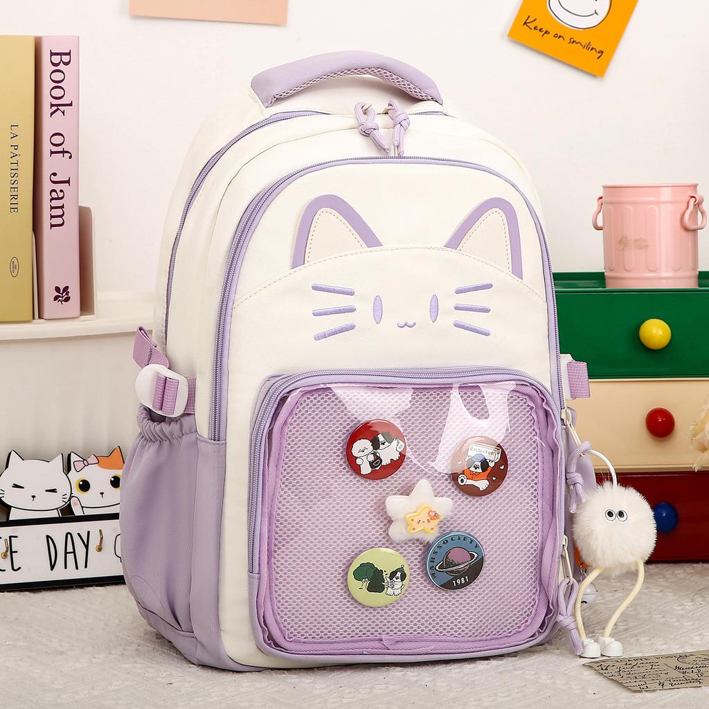 Lightweight Schoolbag Women's New Korean Version Cute Primary School Students 3rd-6th Grade Spine Backpack Campus Junior High School Students Backpack