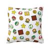 Marios  Game Cartoon Pillow Case Cushion Cover Creative Polyester Decor Pillowcase for Seat 18"