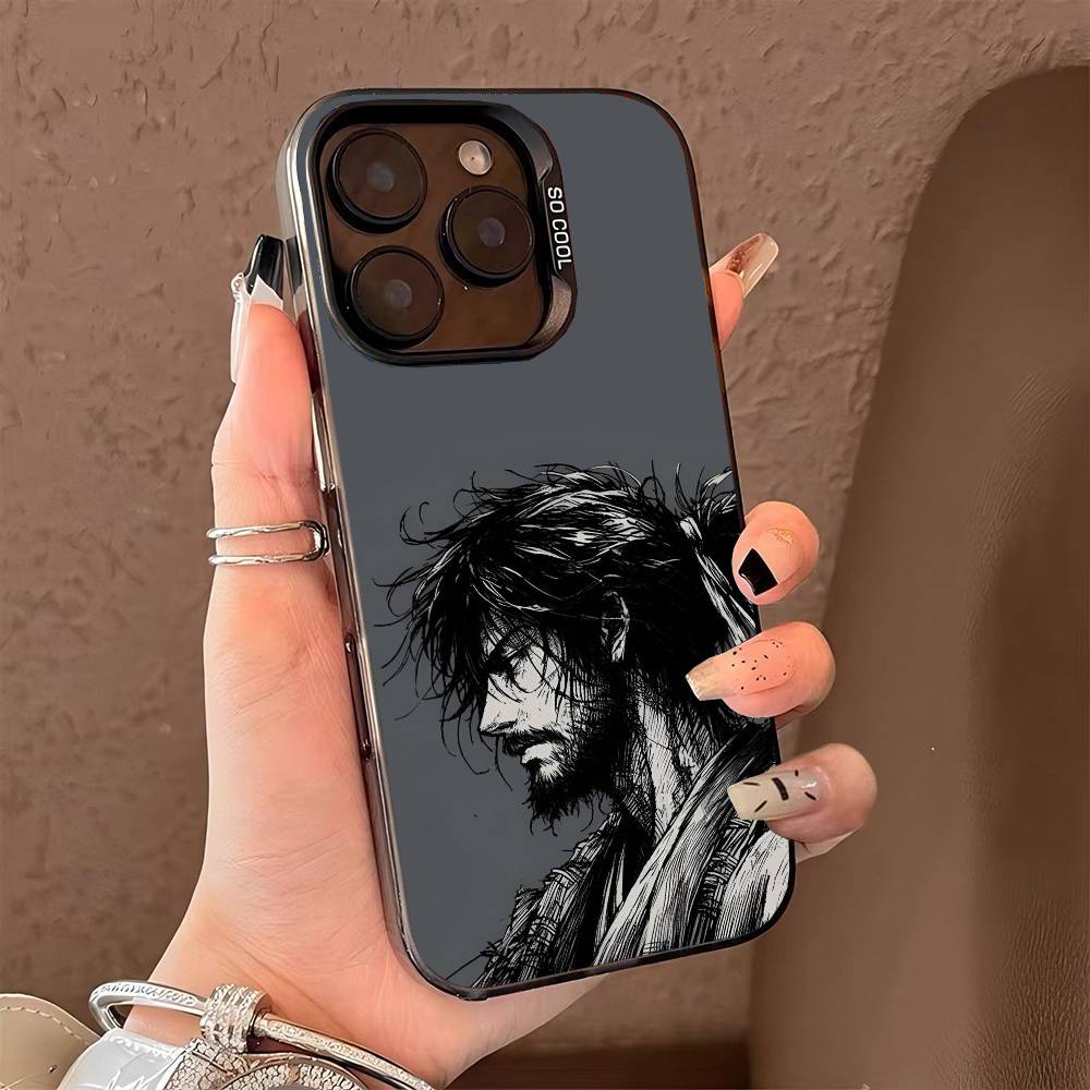 Vagabond Miyamoto M-Musashi phone case for iPhone 17 17Air 16 15 14 13 12 11 Pro Max Plus Colorful Silver