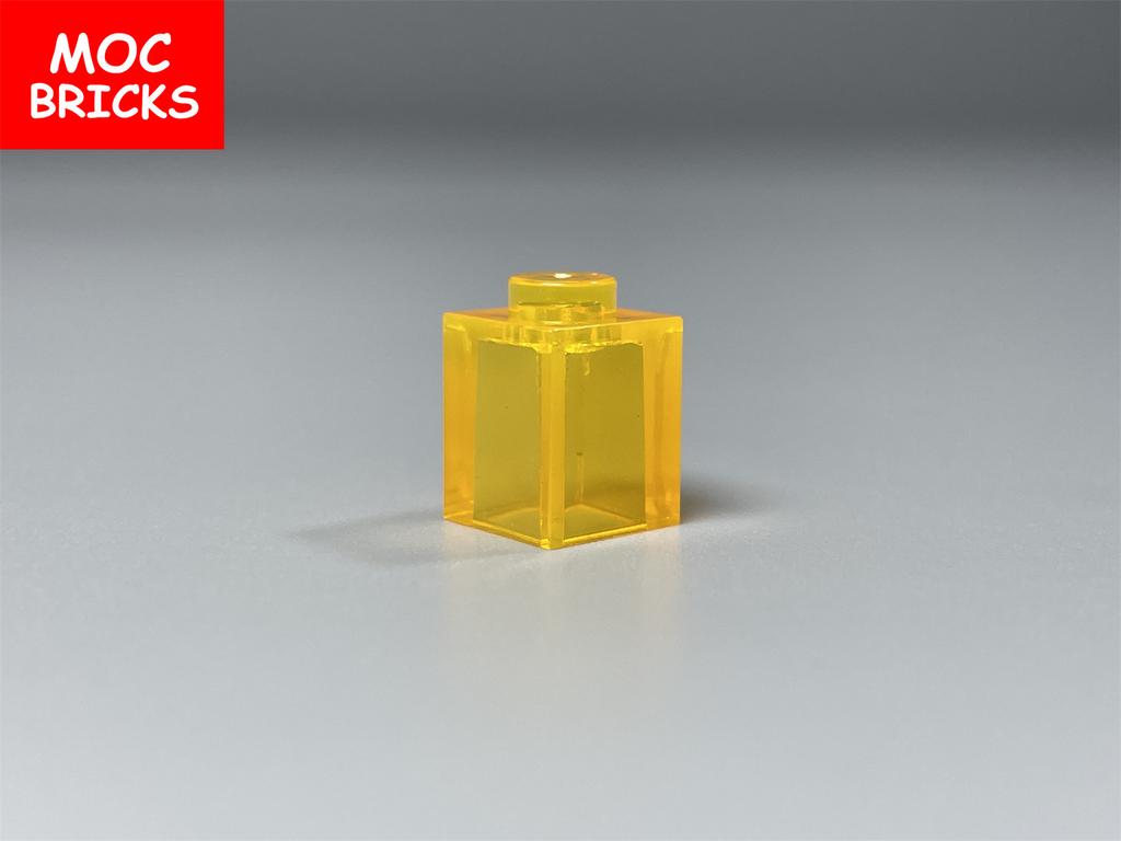 Non-Toxic 100Pcs Moc Bricks Transparent Brick 1X1 3005 30071 35382 Diy Assembled Building Blocks Particle Kid Puzzle Brain Toy Gift