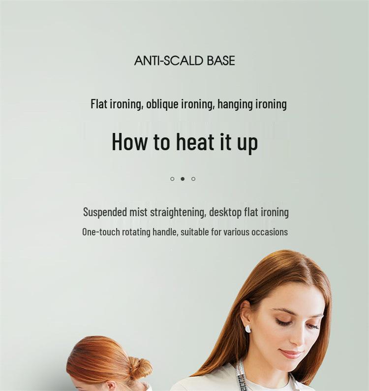 Compact Handheld Electric Garment Steamer and Iron