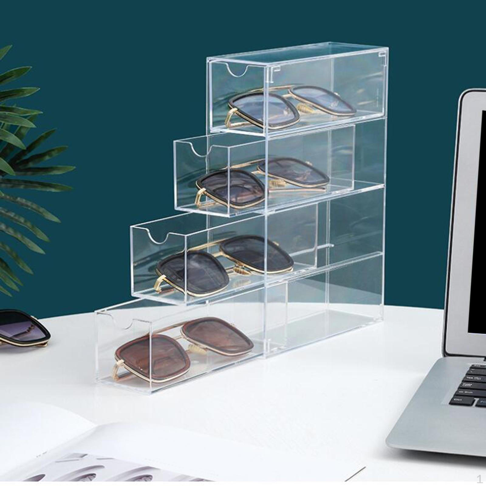 

Makeup Organizer Acrylic 4 Drawers for Countertops Office Bathroom