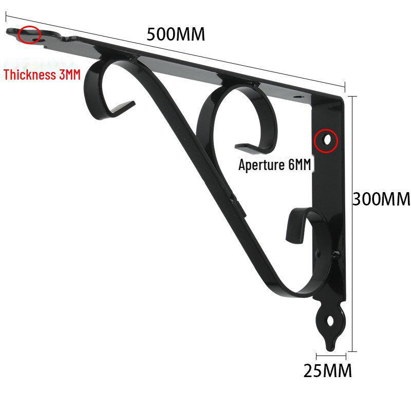 Thickened Iron Triangular Marble Countertop Support Bracket