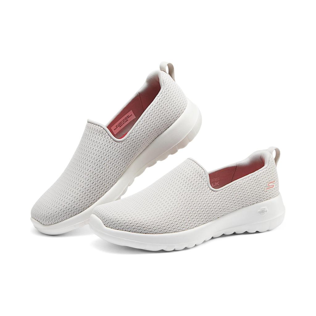 Skechers GO WALK Joy Ammortizzazione Resistente all'Abrasione Leggero Basse Scarpe da Passeggio Donna Grigio 124637-NAT