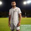 Men's Classic Crew Neck Short Sleeve Soccer Jersey Mexico Inspired Geometric Print Athletic Fit Tee Shirt Mexico Sizing