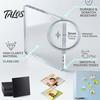 Kitchen Refrigerator Magnet 10 Sets DIY Acrylic Fridge Kit, Square Decor Crafts, Clear Picture Photo Holder for Home Office Set