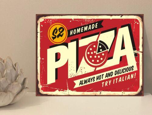 

Homemade Pizza Rustic Retro Metal Plaque Sign Gift House Novelty mt118Aluminum 20x30cm（7.8x11.8inch）