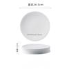 White Ceramic Disc High End Restaurant Dessert Plate Round Cold Dish Plate Pre Dinner Appetizer Plates Tableware Dinner Plates