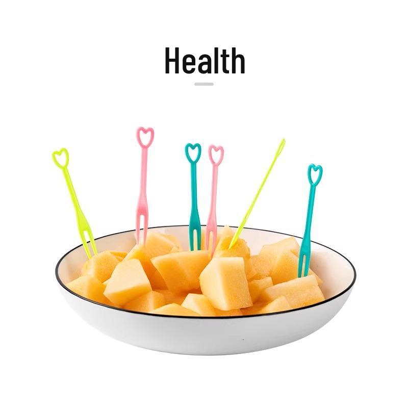 High-End Clear Plastic Disposable Fruit & Cake Forks - Individually Wrapped Skewers