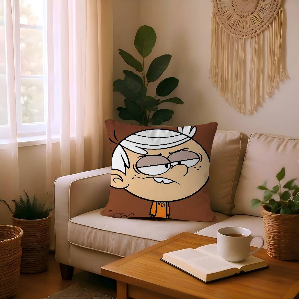 Anime The L-loud House Pillow Gifts Home Office Furnishings Bedroom Sofa Car Cushion Cover Case 45x45cm