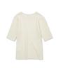 PENFIELD Round Neck Boucle Ribbed Flower Accent Short Sleeve Cardigan Off-White_Fs2Nj06F