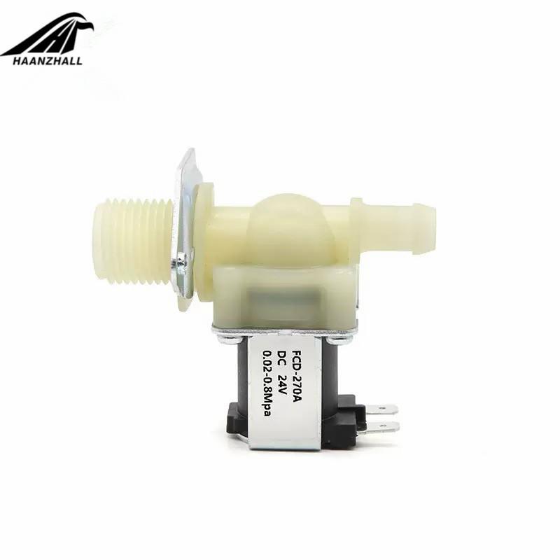 3/4 "Thread Inlet Solenoid Valve Washing Machine Dishwasher Ice Maker Water Purifier Outlet 12mm