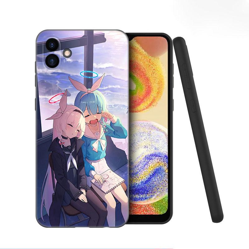 Blue Archive Game Phone Case For Samsung Galaxy A01 A03 Core A04 E A02 A05 A10 A20 A21 A30 A50 S A6 A8 Plus A7 2018 Black Cover