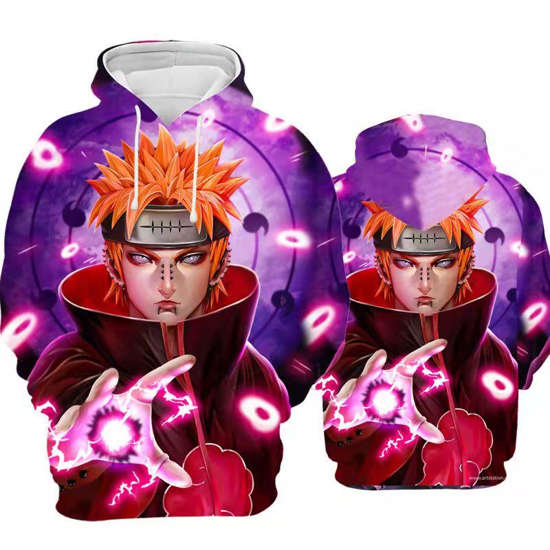 Cosplay Japansk Anime Naruto Uchiha Itachi Hokage Ninjia Herre Uformell hettegenser for kvinner