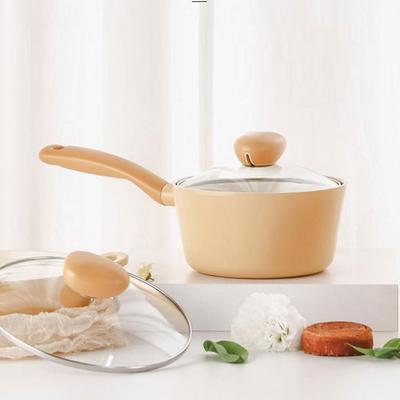 FLAN Induction Saucepan & Pot (18cm) with Glass Lid Dishwasher Safe No PFOA