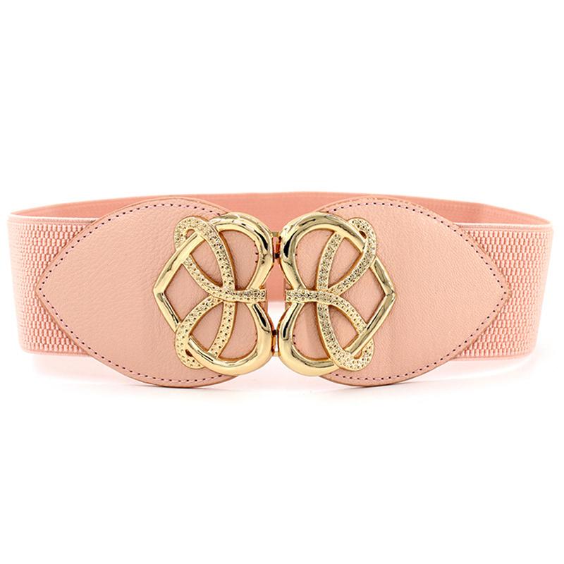 Female Wide Waistband Elastic Stretch Belt For Women Dress Clothing Accessories