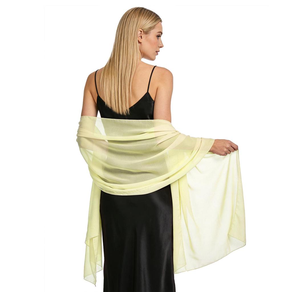 Elegant Chiffon Shawl for Evening Gowns, Bridesmaids, Weddings, Qipao & Parties