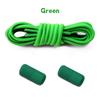 1Pair Round Elastic Laces No Tie Shoelaces Metal Capsule Buckle Shoelace Without Ties Sneakers Basketball Laces Shoe Accessories