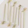 100 PCS Bamboo Cocktail Picks Bamboo Knot Cocktail Food Picks for Appetizers Drinks Fruits Party