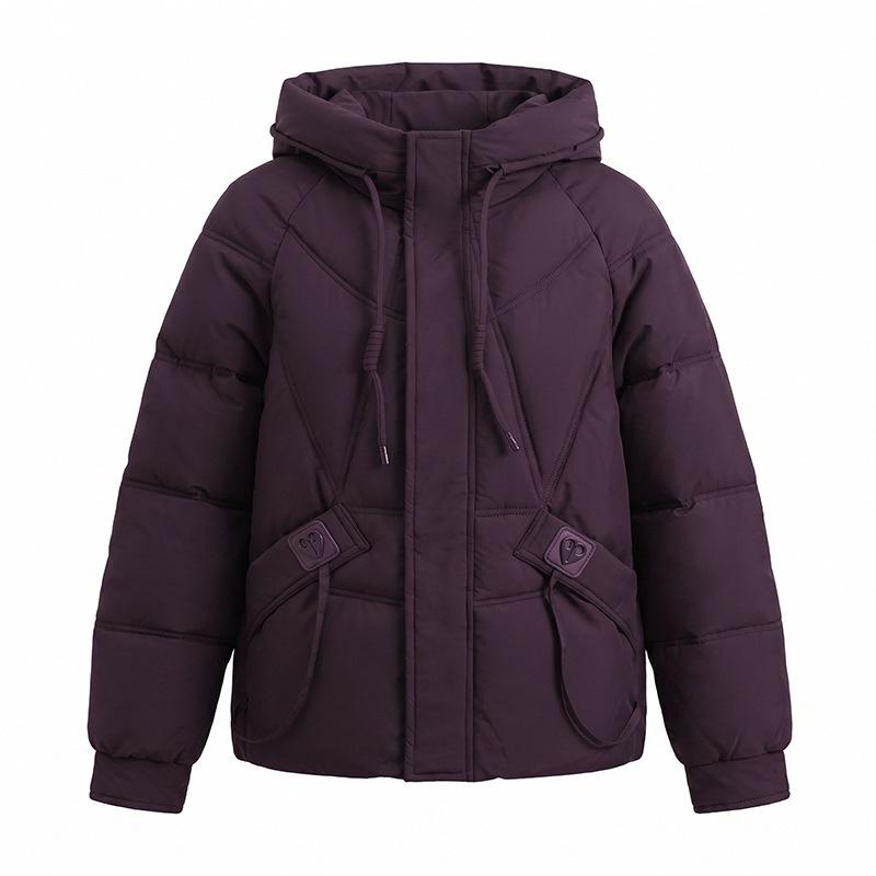 New hooded down cotton cotton jacket women's loose short winter cotton jacket bread jacket cotton jacket women's clothing