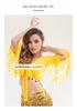 Belly Dance Lace Top with Flared Sleeves and Tassels for Performances