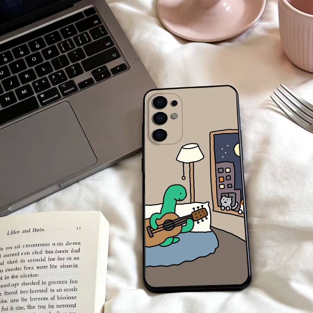 Coque de téléphone Mignonne J-JOGUMAN Pour Samsung S25,24,23,22,30,21,10,9,Ultra,Plus,Lite,FE,4,5 G Coque Souple Noire