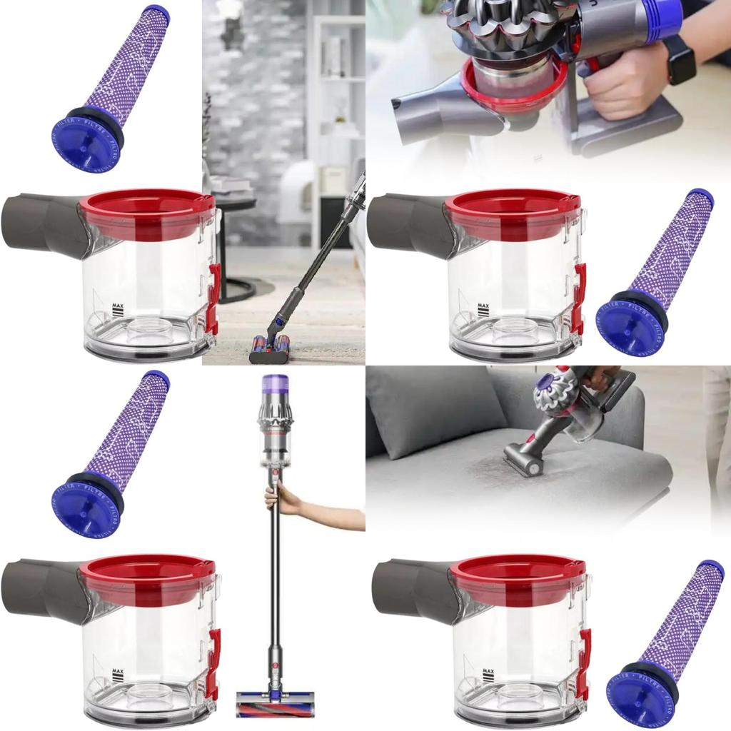 Pour Dyson V7 V8 Sv10 Sv11 Couvercle Inférieur du Bac d'Aspiration Joint Élément Filtrant