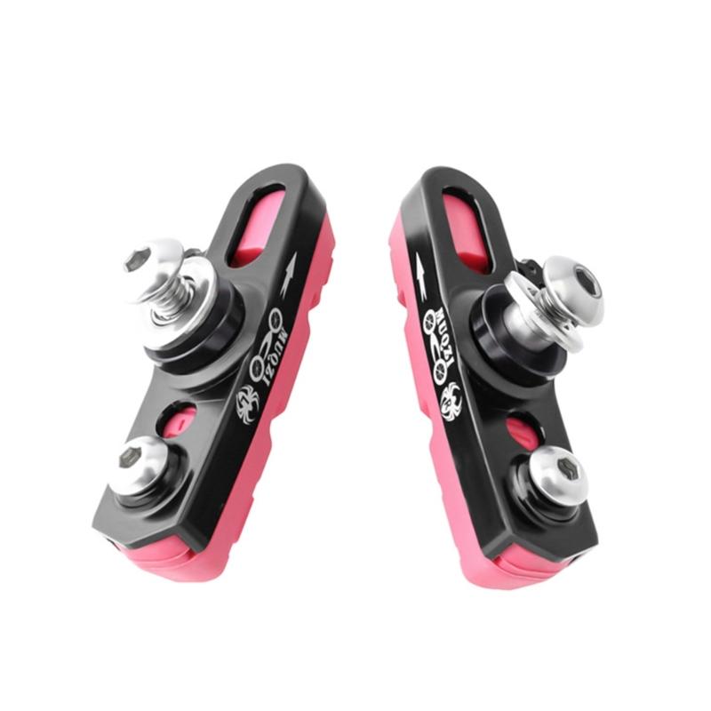 Aluminum Alloy Bicycle Brake Pad Practical Bike Brake Pads Folding Bike Brake Shoes Pads Replacement Cycling Accessories