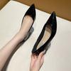French Sexy Pointed Head Inner Height Increase Cm Shallow Mouth Women's Shoes Versatile Temperament Finger Seam Single Shoes Women's Commuting Fashion
