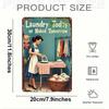 Vintage Laundry Room Metal Wall Sign 8x12 Inch Iron Art Home Decor