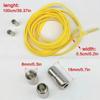 Easy Wear Semicircle No Tie Shoelaces Metal Lock Adjustable Lazy Laces Elastic One Size Fits All Shoe Rope Shoes Accessories