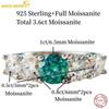 Sace Gems GRA Certified D Color 3.6ct Moissanite Ring 925 Sterling Silver Plated with 18k White Gold Ring for Women Fine Jewelry