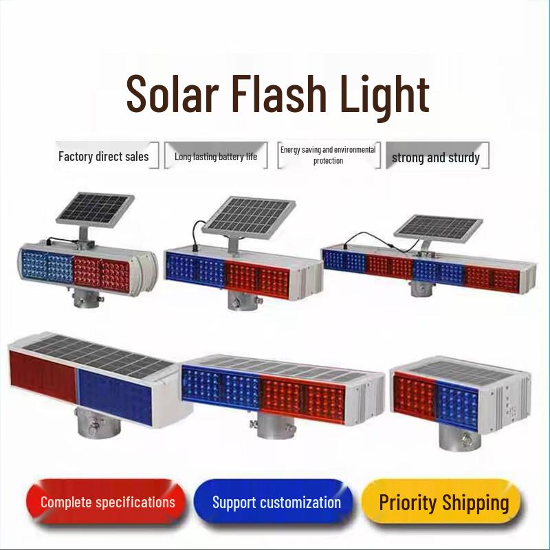 Black Scorpion Solar LED Road Warning Strobe Light