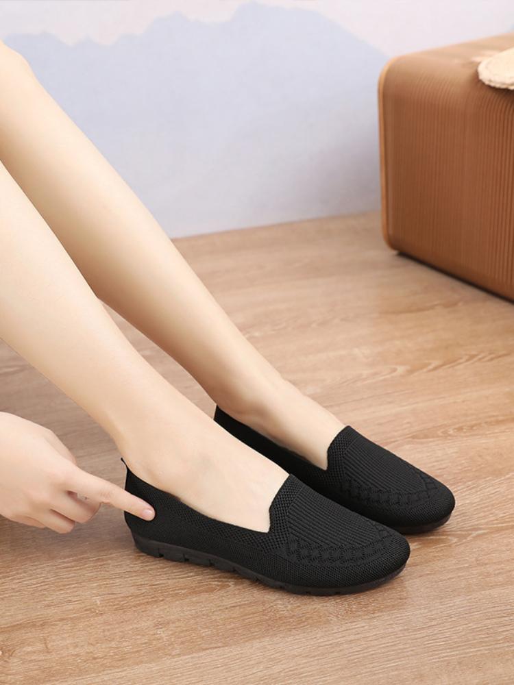 Fashion Sneakers Women Breathable Light  New Mesh Breathable Slip On Flat Casual Shoes Ladies  Socks Shoes Women  Womenshoes