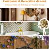 Gold Decorative Wall Hook Set Rose Flora Cute Hooks Vintage Brass Whimsical Flower Hooks for Towel Coat Hat Key Bag Scarf Robe Bathroom and Room