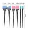 6Pcs Random Color Silicone Hair Dyeing Brush Spatula Brush Mixing Stirrer Kit For Hair Pro Salon Hairderssing Styling Tools