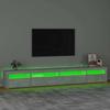 Vidaxl Szafka Pod Tv Z Oświetleniem Led, Szarość Betonu, 270X35X40 Cm