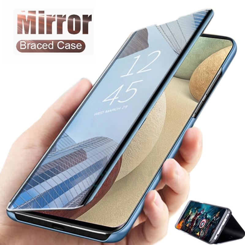 For Honor Magic5 Lite Case Smart Mirror Leather Flip Cover Honar Magic 5 Lite Magic5Lite 5G Magnetic Book Stand Shockproof Funda