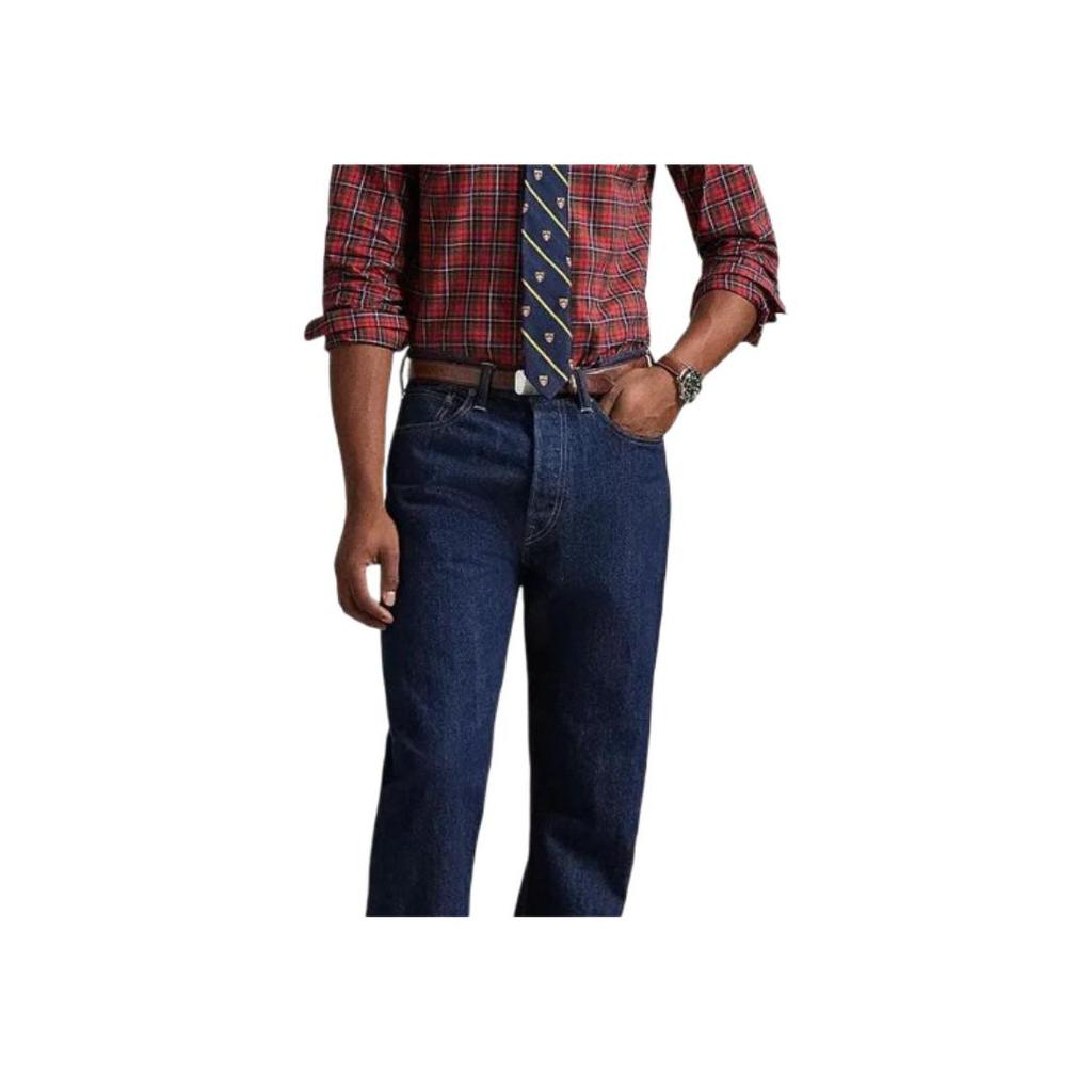 Polo Ralph Lauren Plaid Cotton Long Sleeve Shirt Men Shirts 710P01445-001