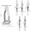 Portable Square Hole Drill Bit 6.4/8/11/12.7/14mm Adapter DIY Square Hole Drill Bit Adapter Mortising Chisel Drill