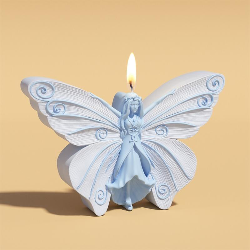 Wing Heart Silicone Candle Molds Butterfly Shape Silicone Molds for Epoxy Resin Candle Soap Chocolate Fondant Molds