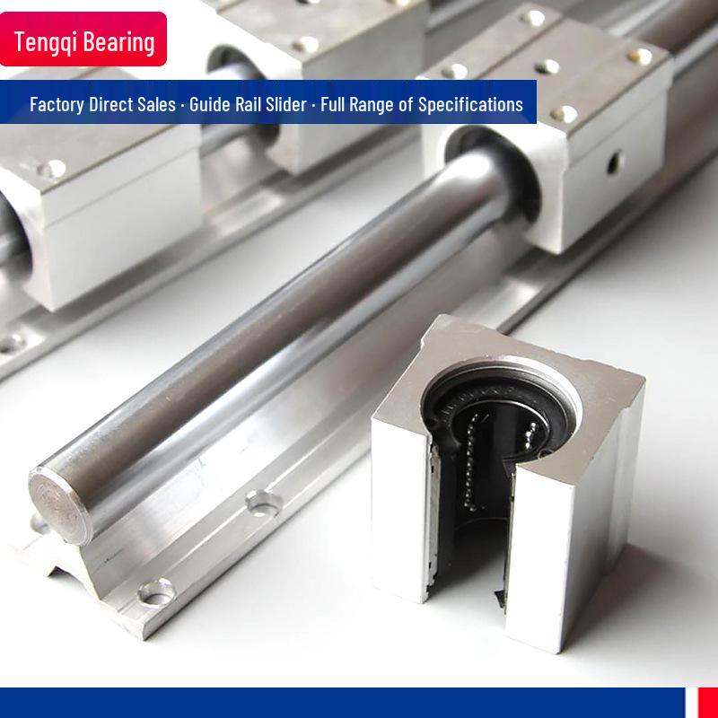SBR Slide Rails: Full Set of Cylindrical Linear Optical Shafts & Guide Rods with Aluminum Support (SBR12/16/20/25/30/40)