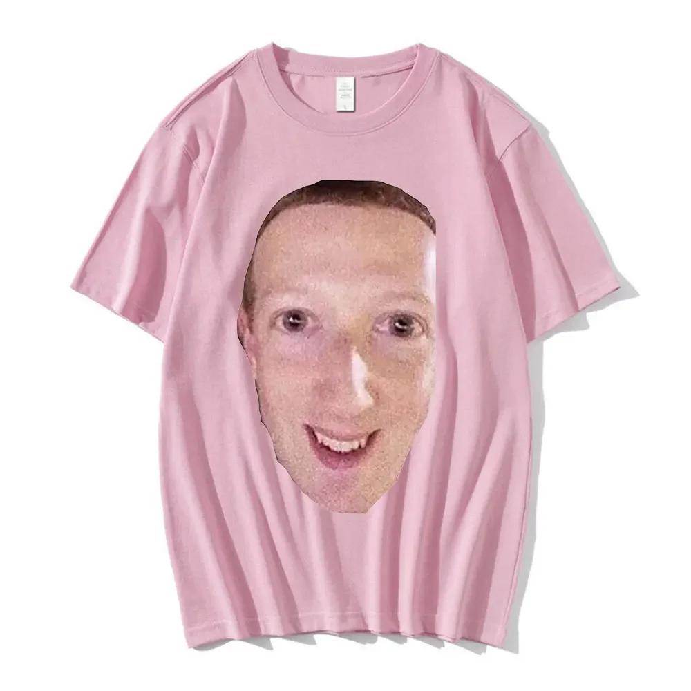 

Cursed Zucc T Shirt Cursed Meme Facebook Meme Mark Zuckerberg Short Sleeve T Shirts Plus Size Tops Streetwear S