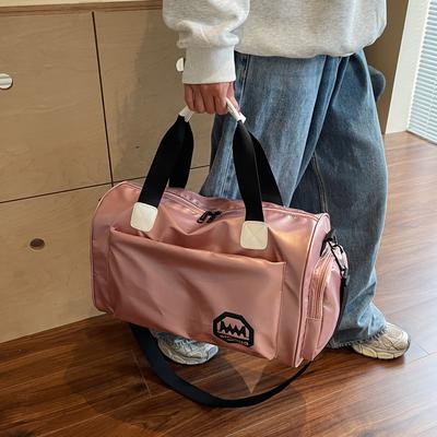 Sac de Voyage Grande Capacité Sac à Bagages Séparation Sec Mouillé Sac d'Épaule Imperméable pour Femme Courte Distance Sac de Gym avec Compartiments à Chaussures