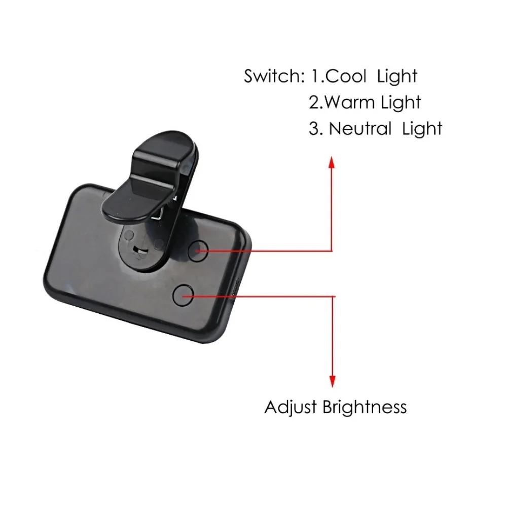 Mini Clip-on LED Light Selfie Light Battery for IPhone Samsung Huawei Xiaomi Smartphones Led Lights Ring Light with Tripod