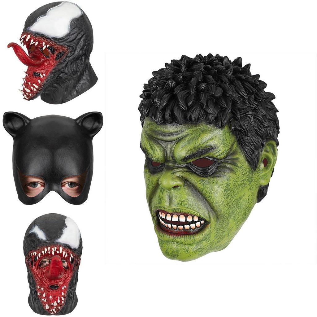 Avengers Karakter Cosplay Masker Latex Halloween Props Voor Venom Hulk En Catwoman