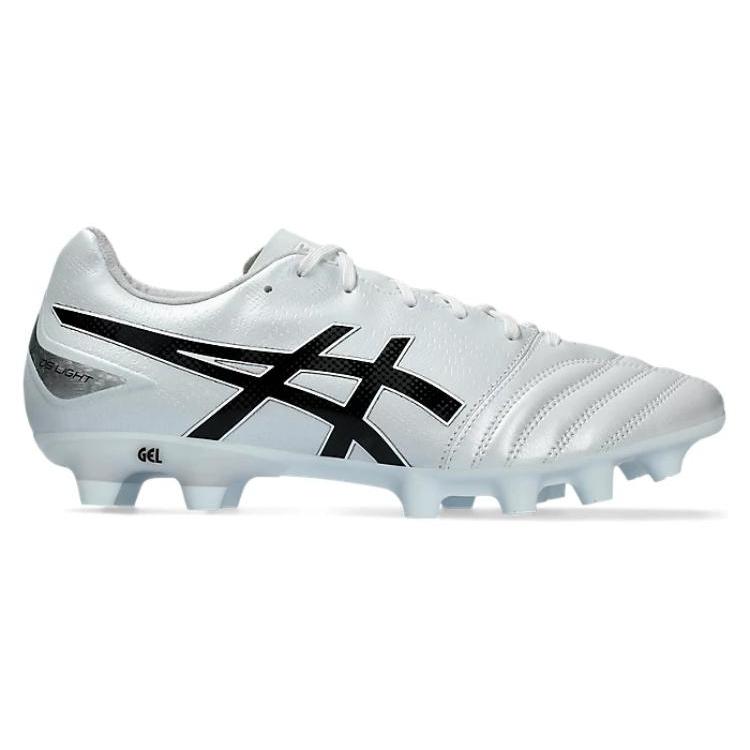Asics DS LIGHT FG Kunstrasen Dämpfung, Abriebfeste Fußballschuhe Unisex Weiß Schwarz 1103A098-101