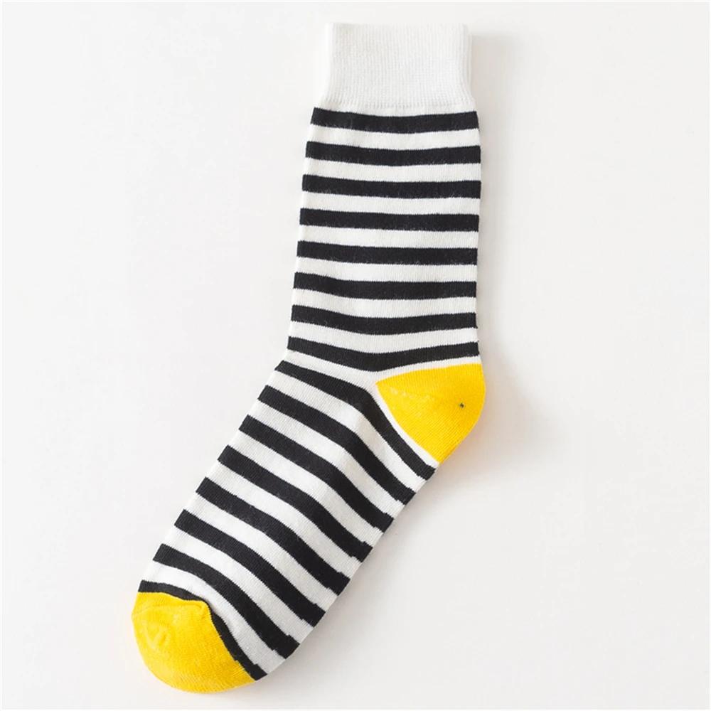 Bunte Streifen Kunst Socken für Herren Wintermode Regenbogenstreifen Zebra Muster Business Crew Unisex Dropship